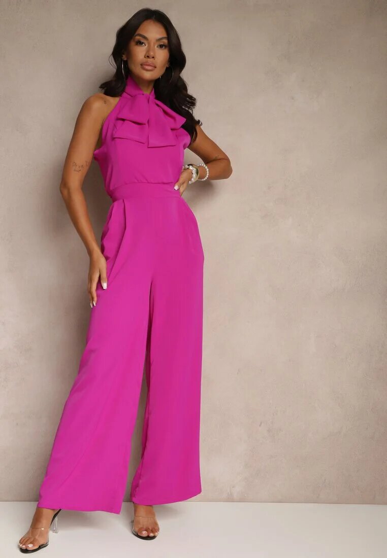 allyson Salopetă Fucsia Decorată cu Fundă Milireia