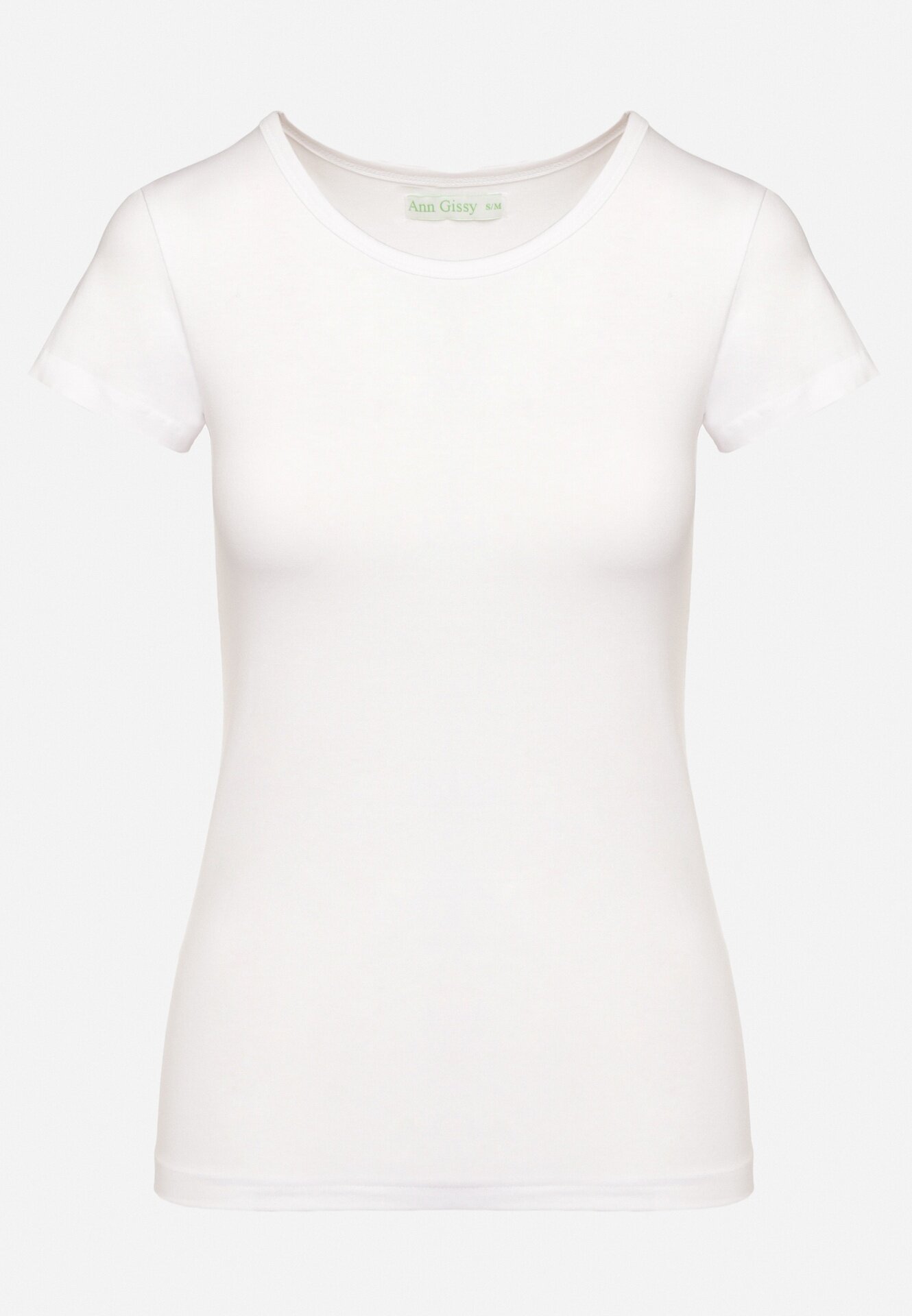 ann gissy Tricou Casual Alb din Bumbac Zeiasha