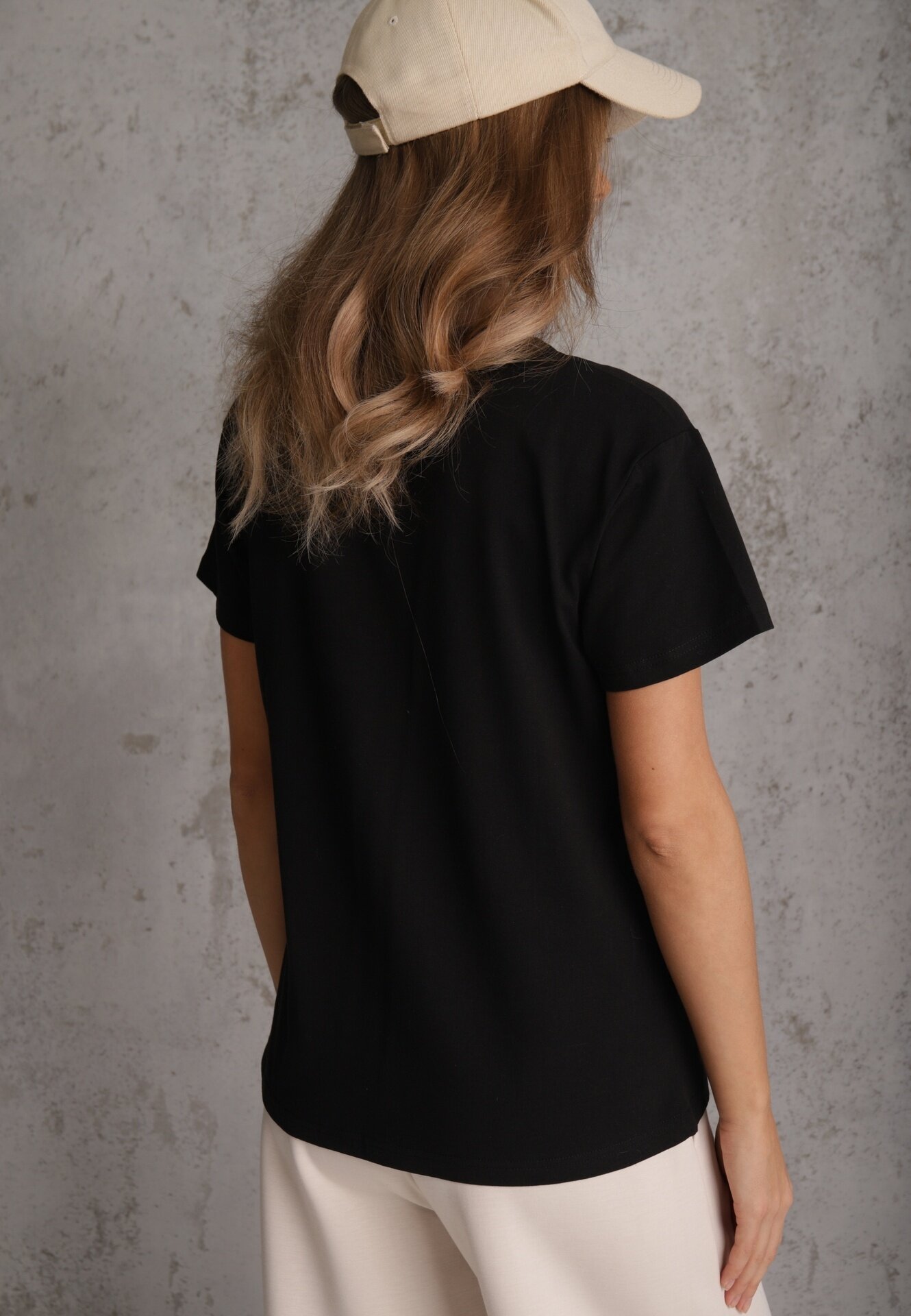 ann gissy Tricou Negru Clasic din Bumbac Irithnea