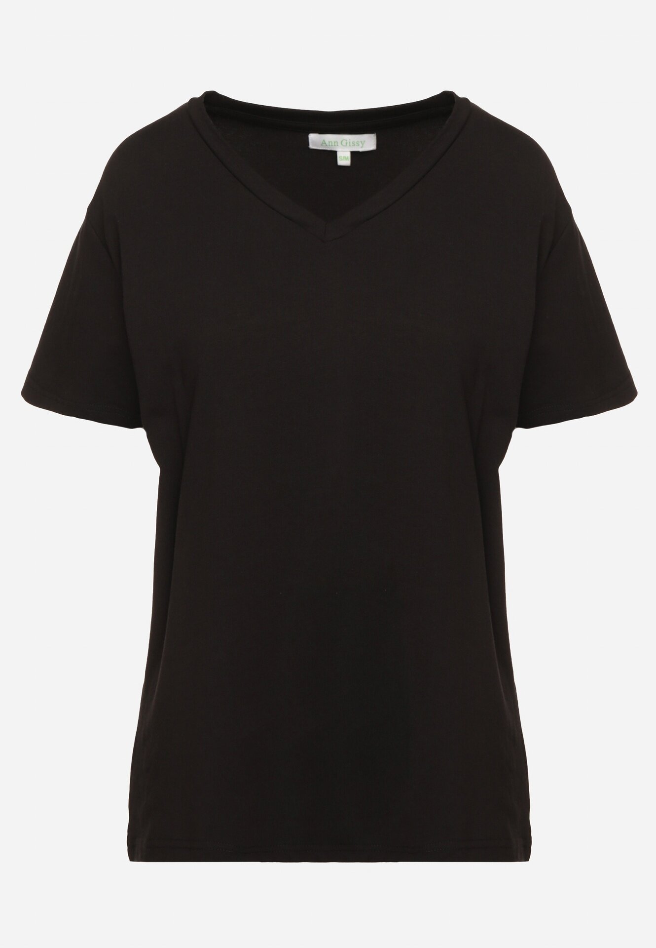 ann gissy Tricou Negru Clasic din Bumbac Irithnea