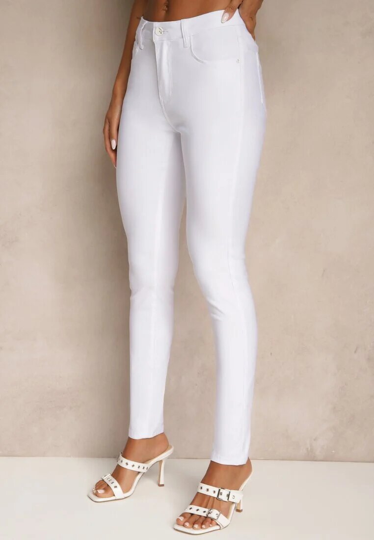 b.s.jeans Pantaloni Albi Tip Skinny cu Bumbac Talie Înaltă Sepallia