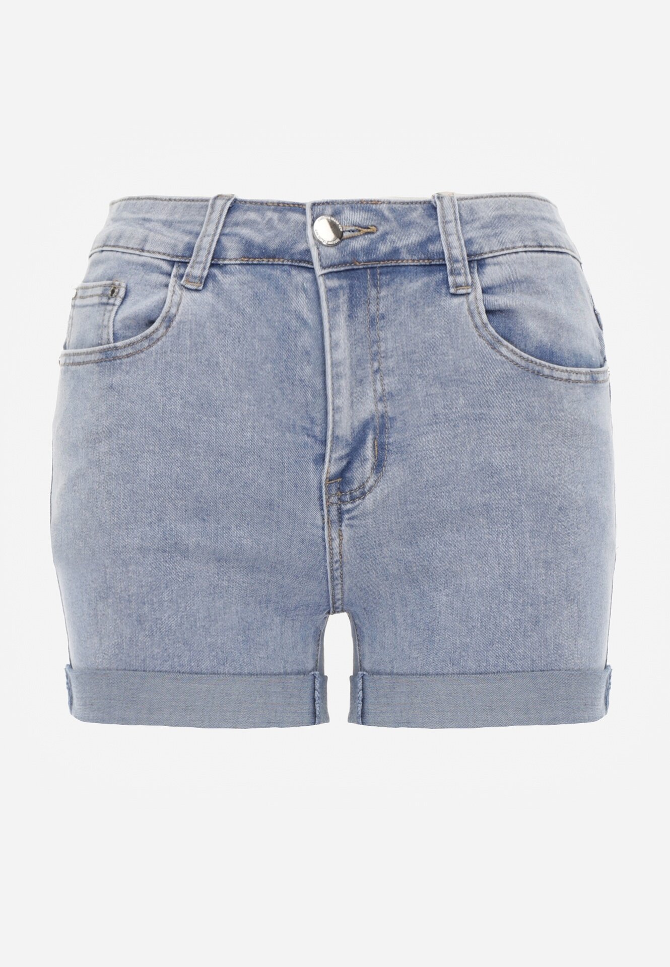 b.s.jeans Pantaloni scurți Albaștri Jeans High Waist cu adaos de bumbac Neldara