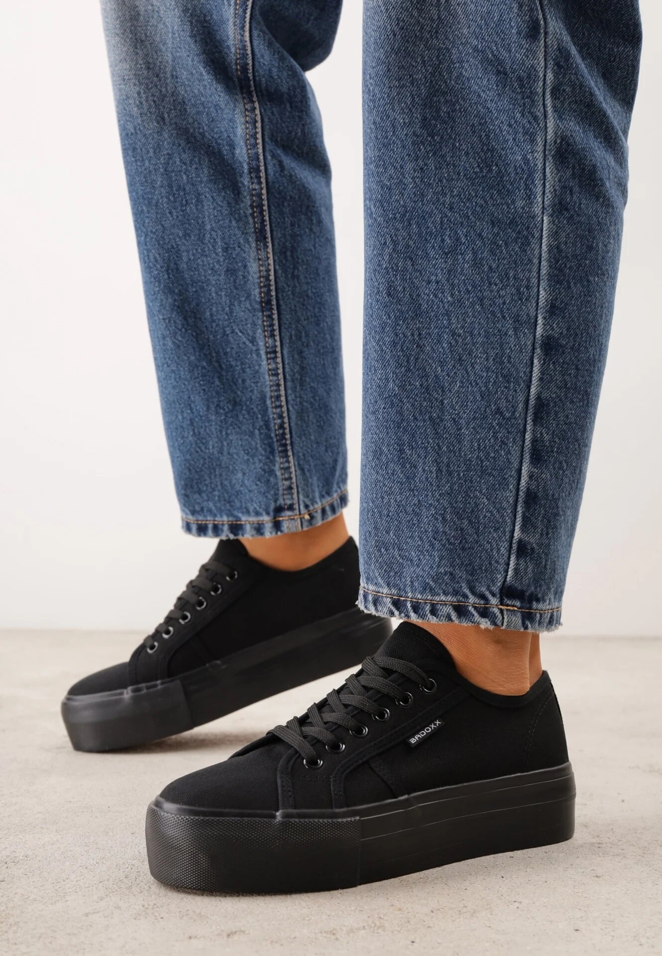 badoxx Adidași Negri Basic cu platformă Mailiselle