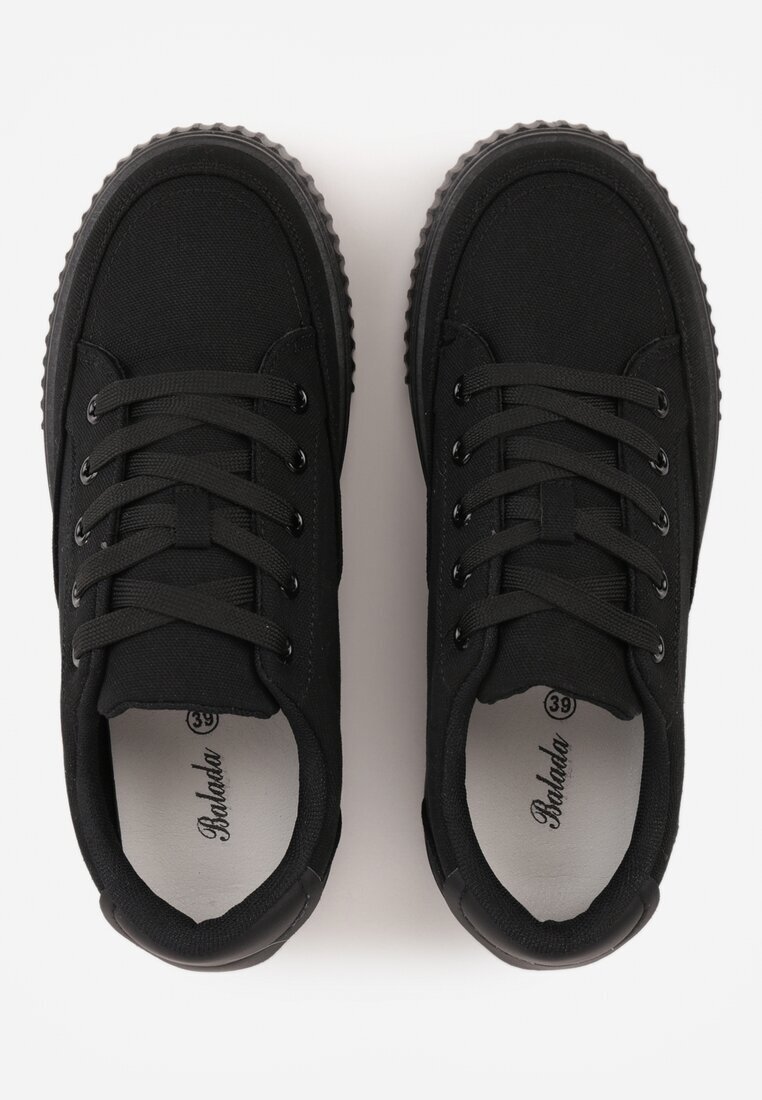 ballada Chunky Sneakersy Negri pe Platformă Embosată Trianne