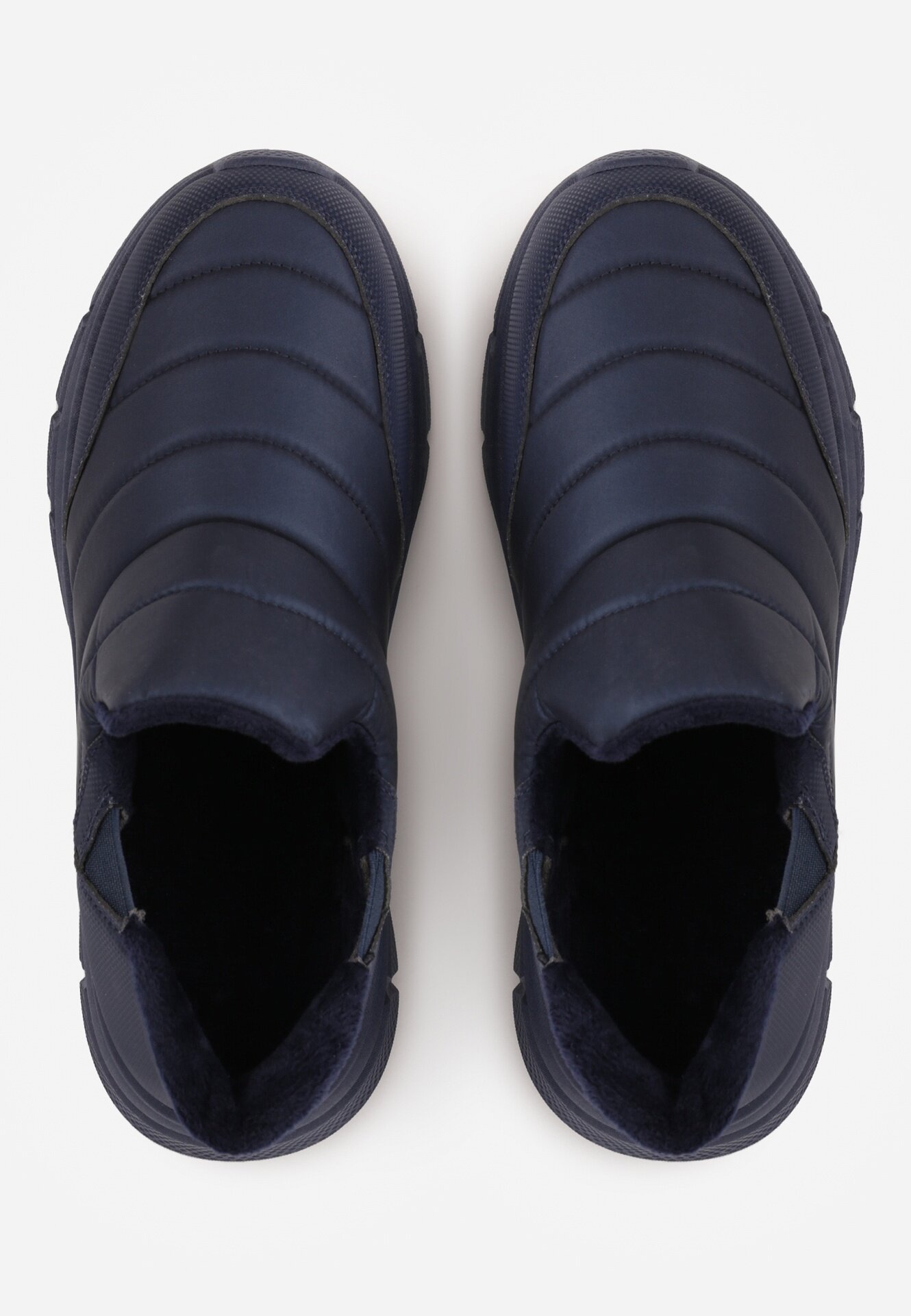 ballada Ghete de zăpadă stil sneakers bleumarin cu platformă cu imprimeu în relief și cu carâmb matlasat Vermina