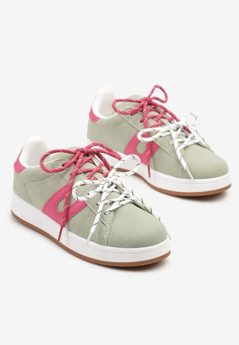 be.sport Adidași Verde și Fuchsia Decorate cu Motiv Geometric Telindrela