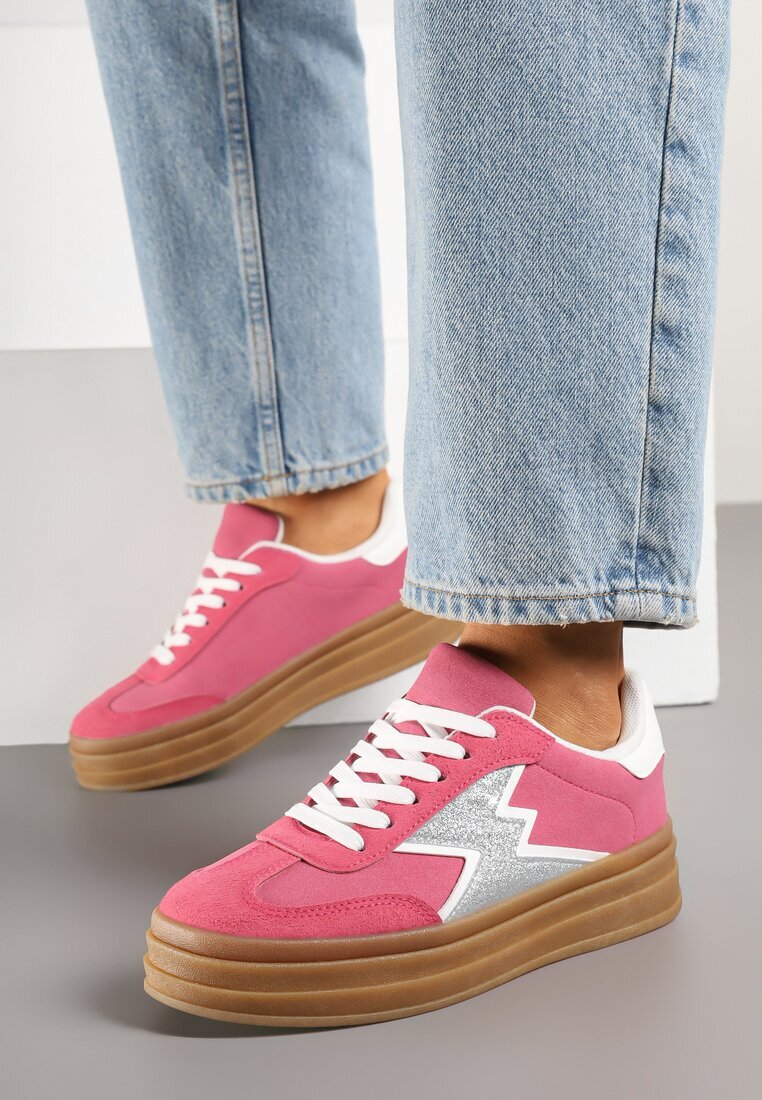 be.sport Sneakers Fucsia stil tenis Decorați cu Model Geometric Tolivanna