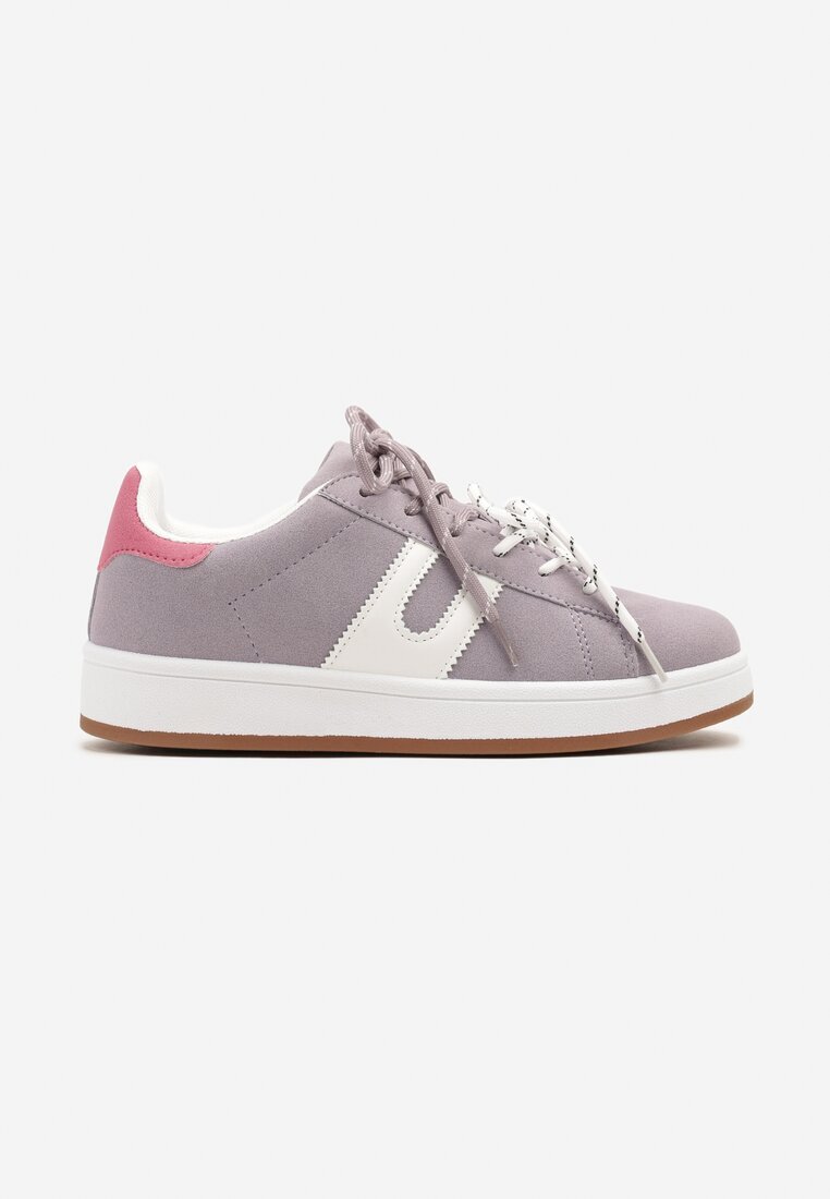 be.sport Sneakers violet decorați cu motiv geometric Telindrela