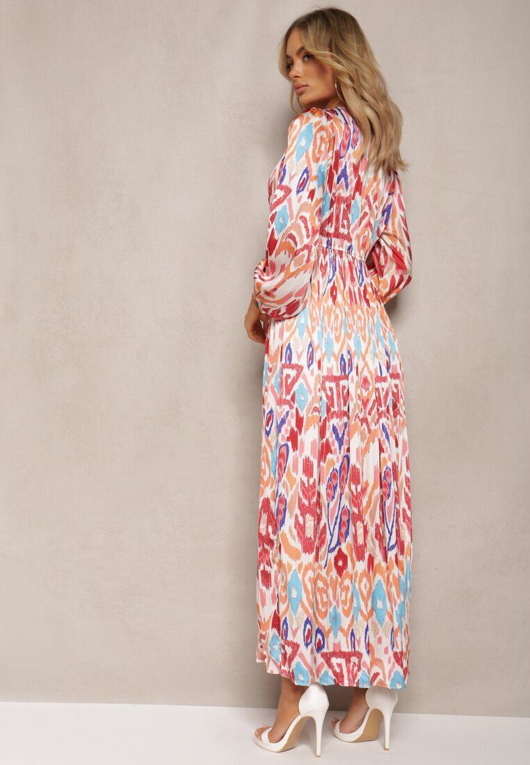 belcci Rochie Bordo Cloș cu bandă elastică în talie în stil Boho Mizza