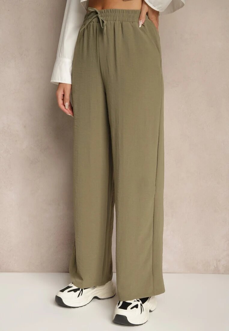 bh forever Pantaloni Verde închis Largi cu craci ampi cu lanț în loc de șnur Ostaria