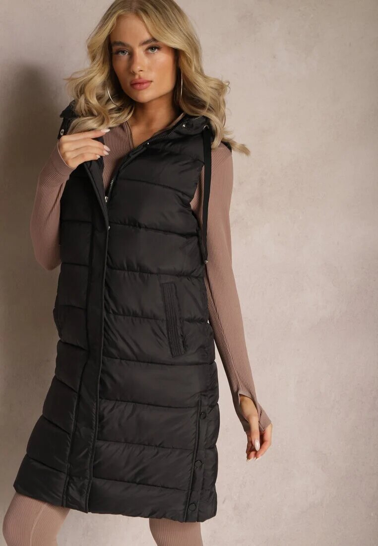 bh forever Vestă Negru cu model alungit matlasată cu buzunare Banuni
