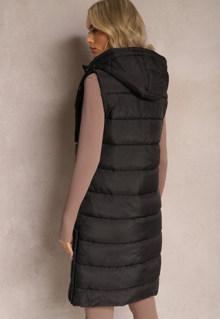 bh forever Vestă Negru cu model alungit matlasată cu buzunare Banuni