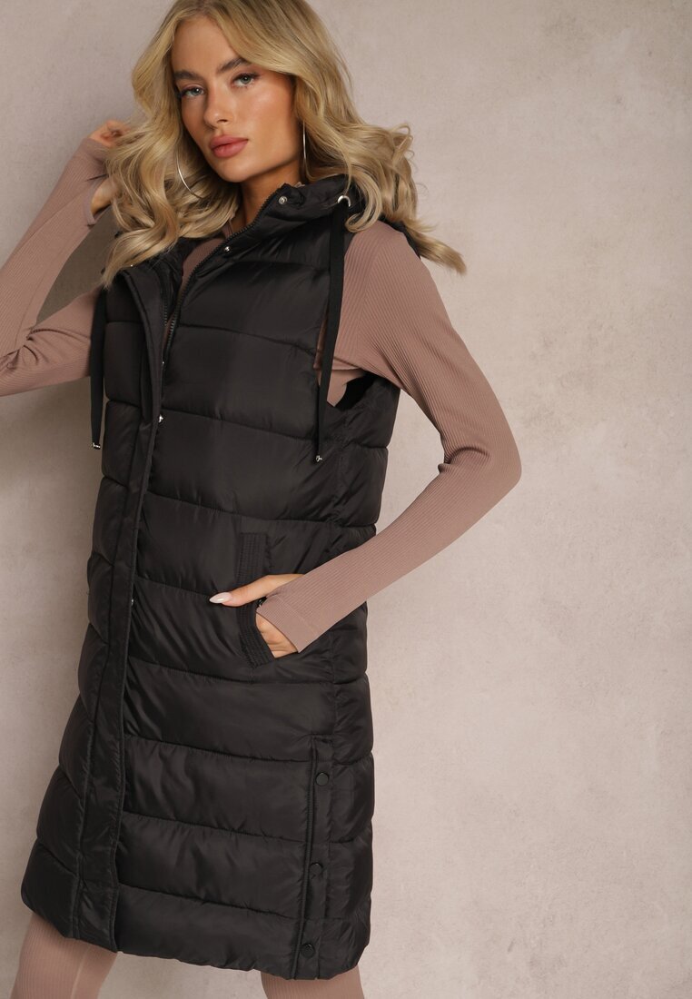 bh forever Vestă Negru cu model alungit matlasată cu buzunare Banuni