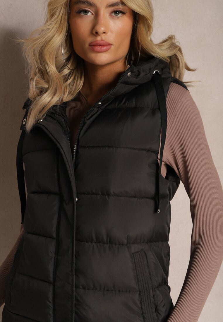 bh forever Vestă Negru cu model alungit matlasată cu buzunare Banuni