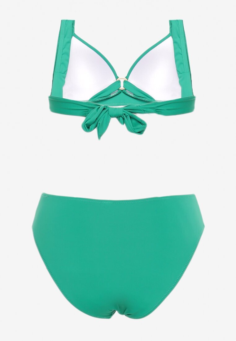  Bikini Verde Chiloți tip slip și Sutien cu cupe întărite Pilalana