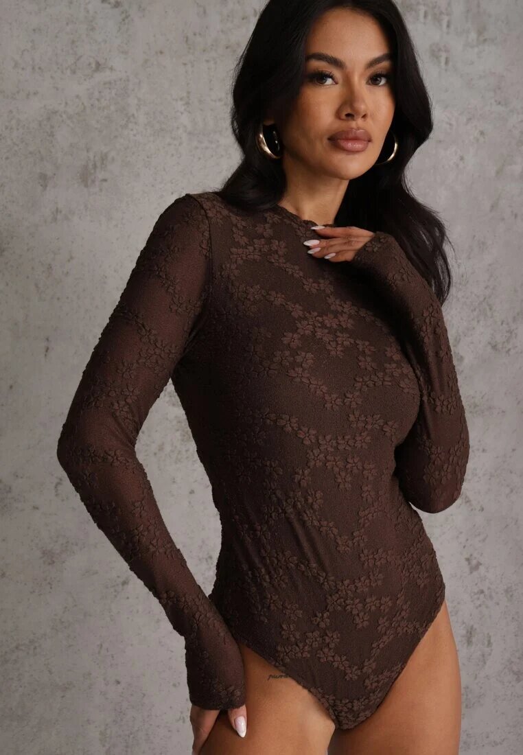bisou's project Body Maro Longsleeve din Dantelă cu Bumbac Zenisesa