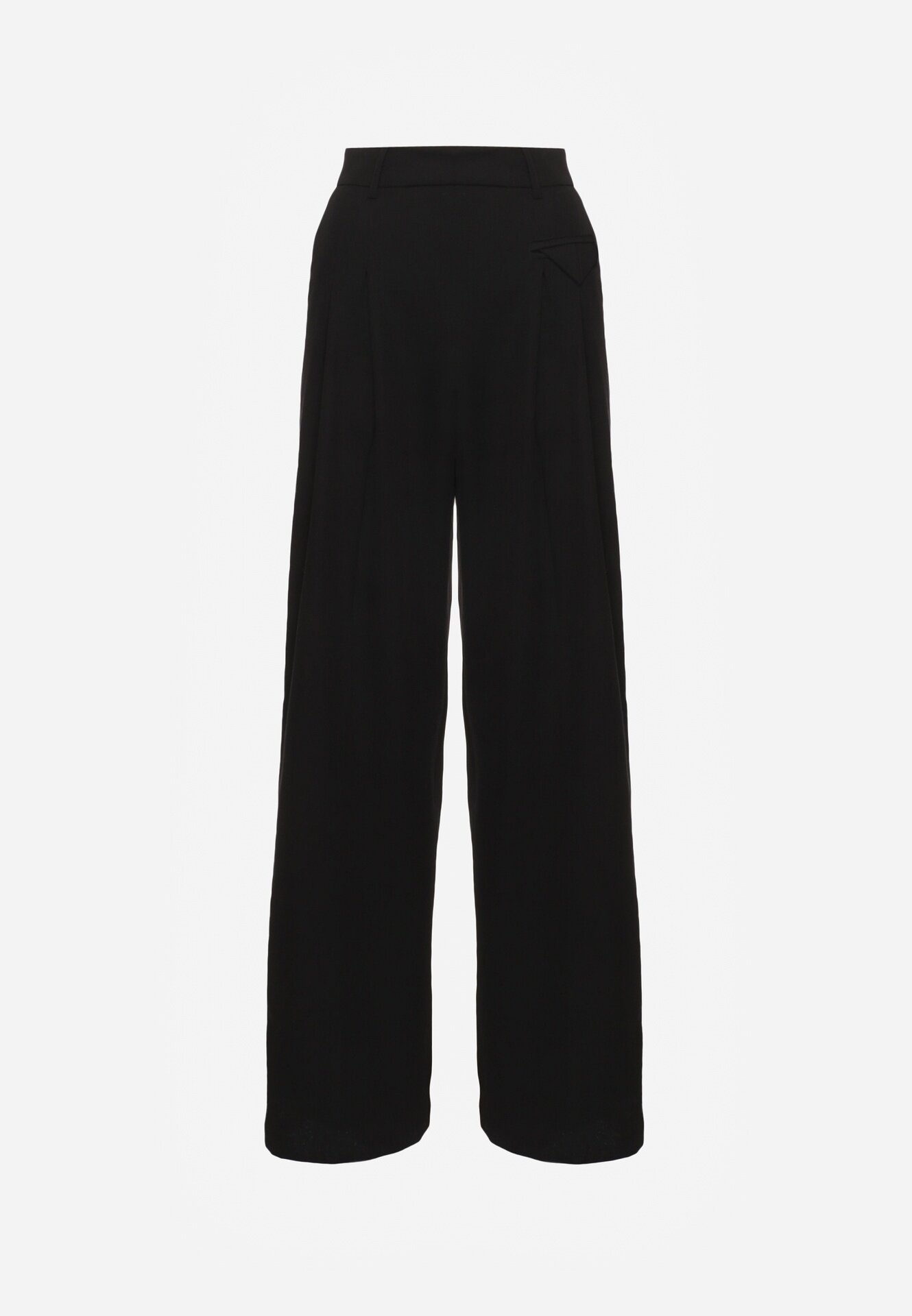 bisou's project Pantaloni Negri Eleganti de Costum cu Talie Înaltă Lainiva