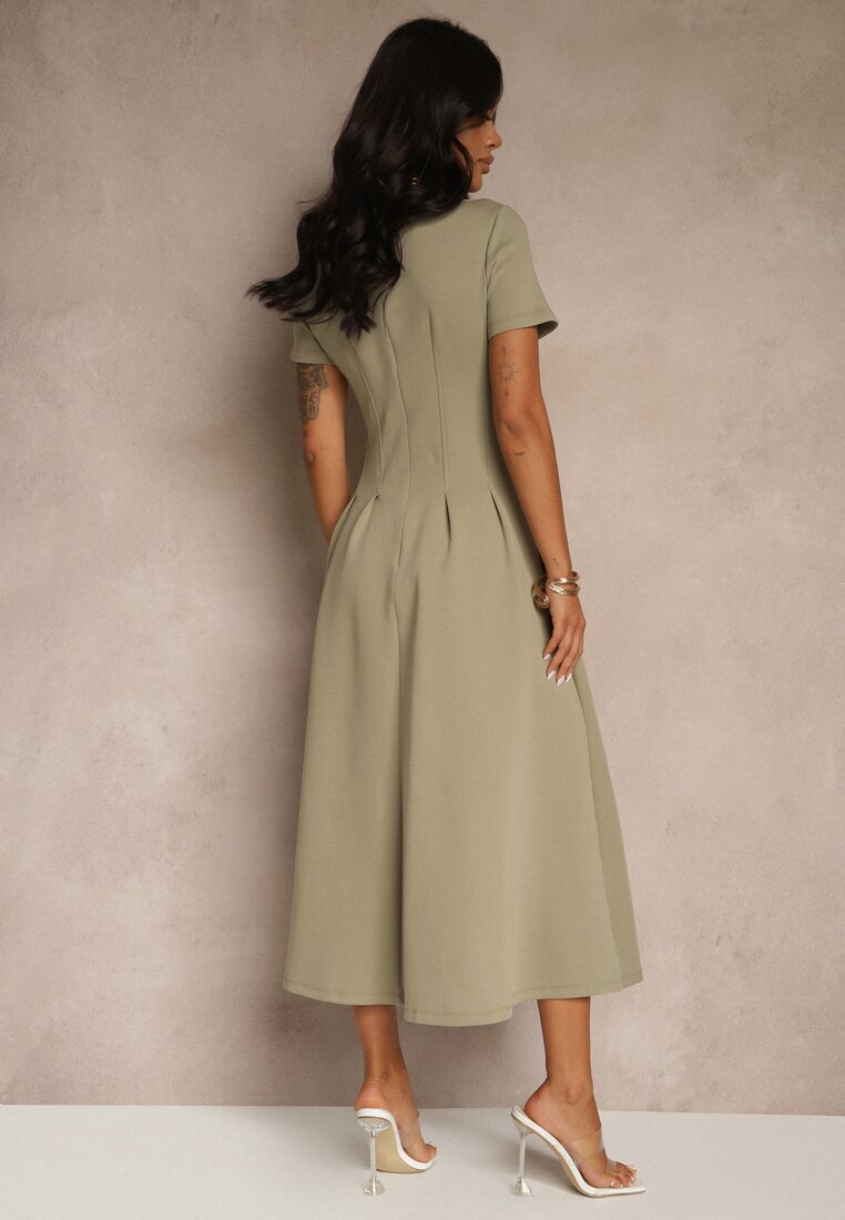 bisou's project Rochie Casuală Verde deschis din bumbac Zeredira