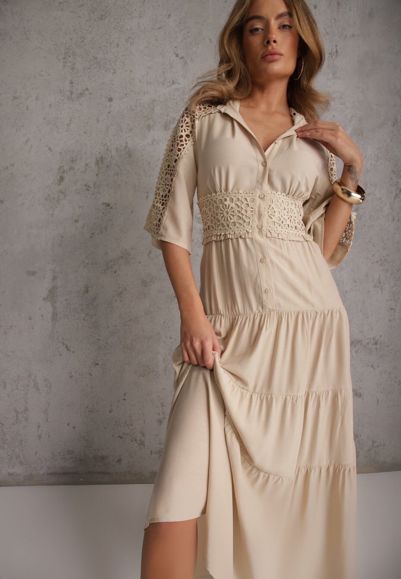 bisou's project Rochie Idacea Bej
