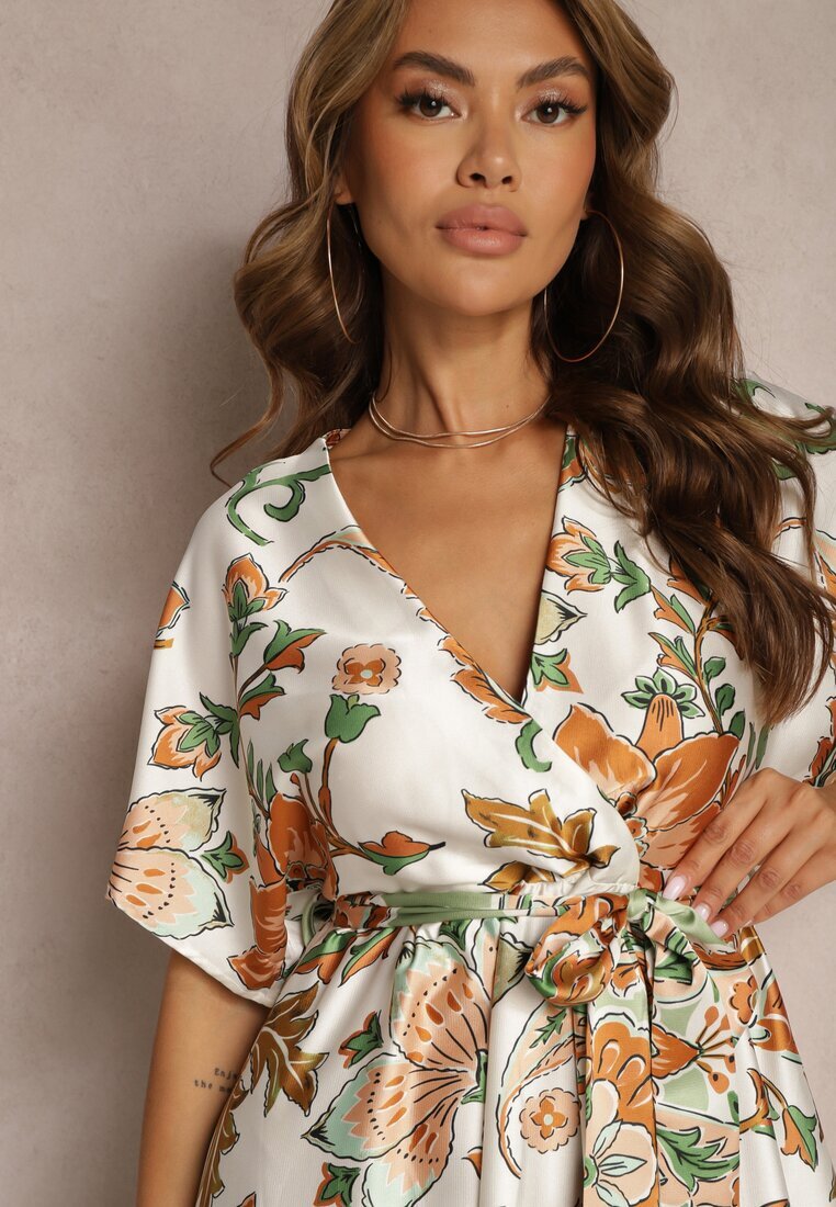 bisou's project Rochie Petrecută Verde Maxi cu elastic în talie și cu fusta evazată Jeanina