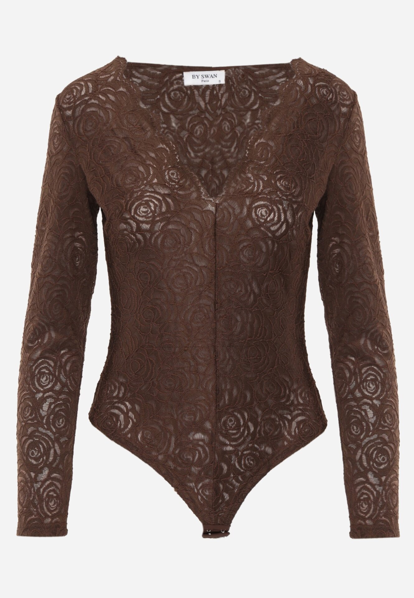 by swan Body elegant din dantelă cu decolteu în V Vattia Maro