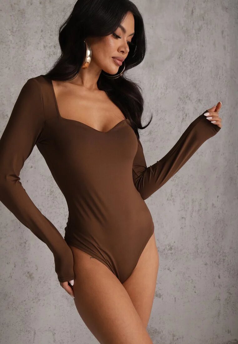 by swan Body Maro cu Decolteu Pătrat Macotte