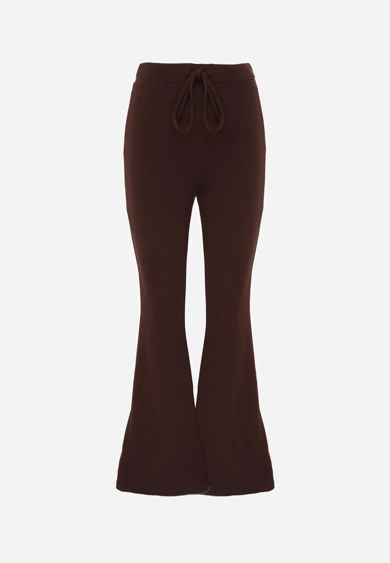 by swan Pantaloni flare modelatori din tricot din bumbac Tirena Maro