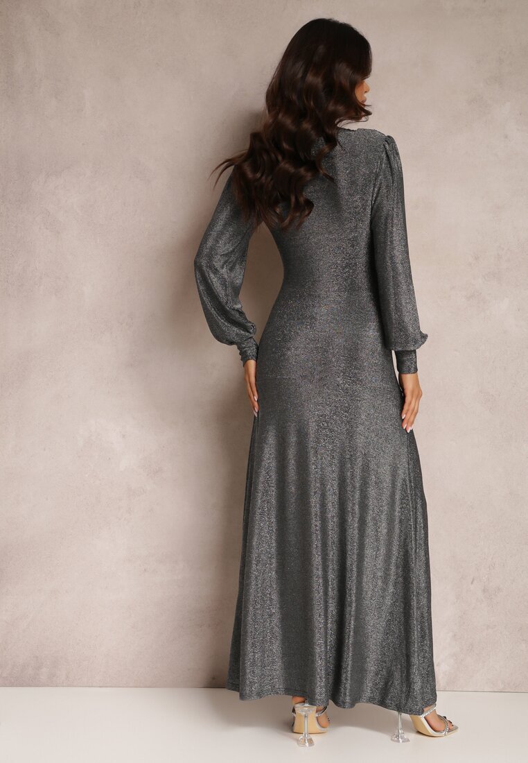 by swan Rochie Argintie de seară cu decolteu adânc Phaly
