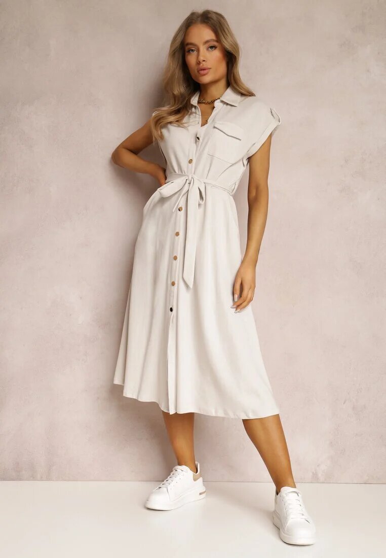 by swan Rochie cămașă Bej deschis Eiditrite