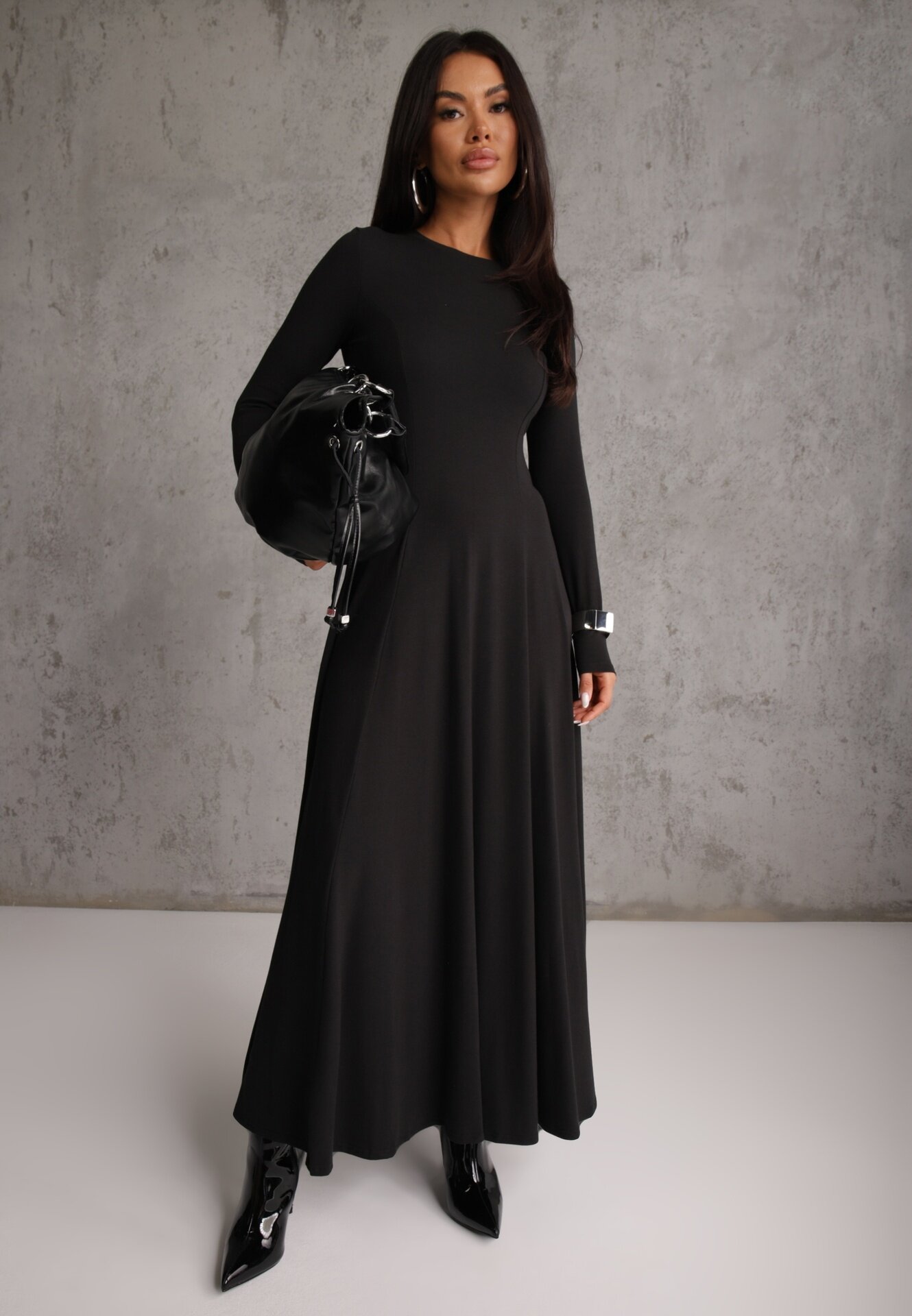 by swan Rochie Cloche Neagră din Bumbac Tusmala