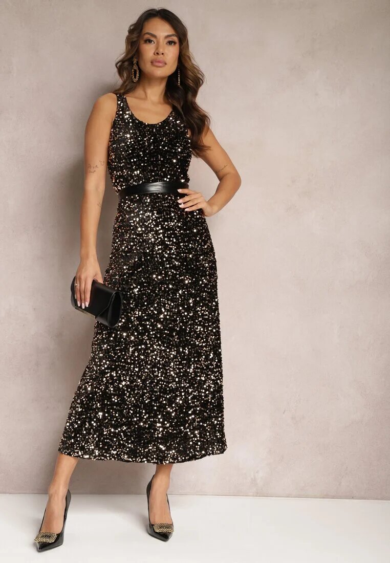 by swan Rochie Maro Maxi cu bretele cu paiete Misona