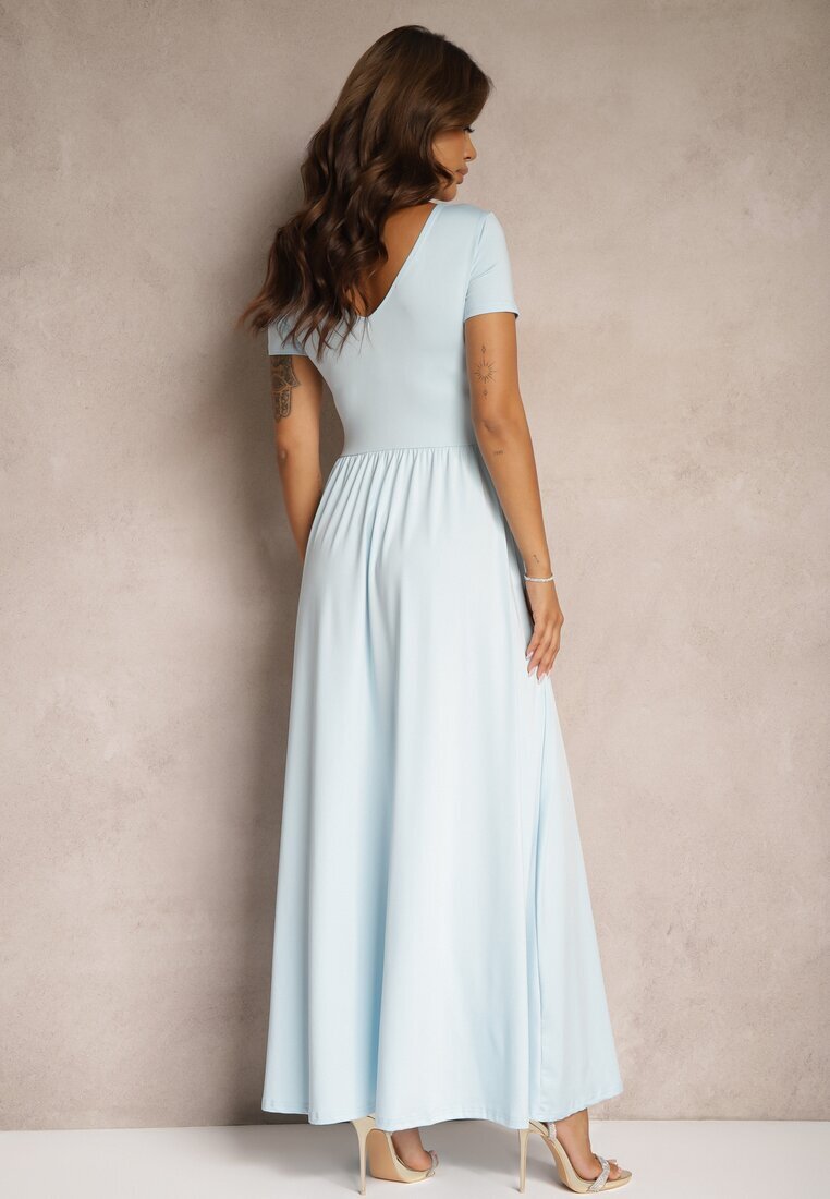 by swan Rochie Mentă Maxi cu croială evazată și șliț Zarya