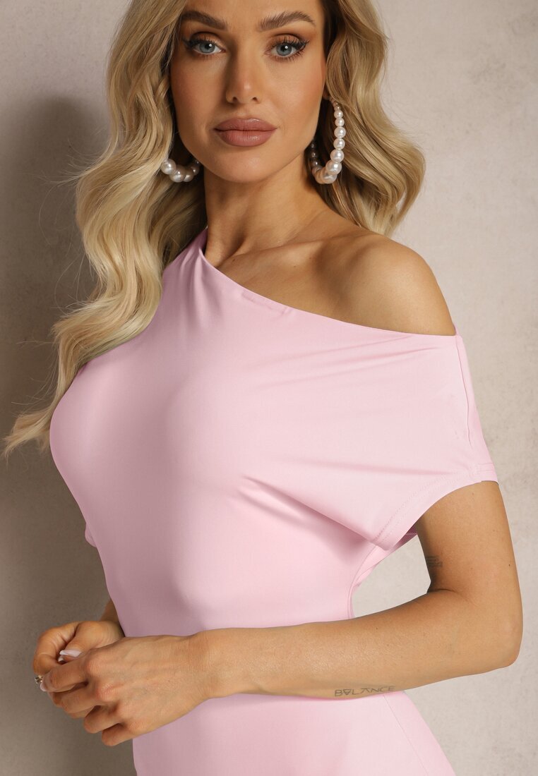 by swan Rochie Rozalie Mulată Midi Asimetrică Lirevasse