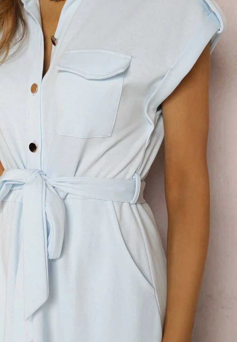 by swan Rochie tip cămașă Albastru deschis Eiditrite