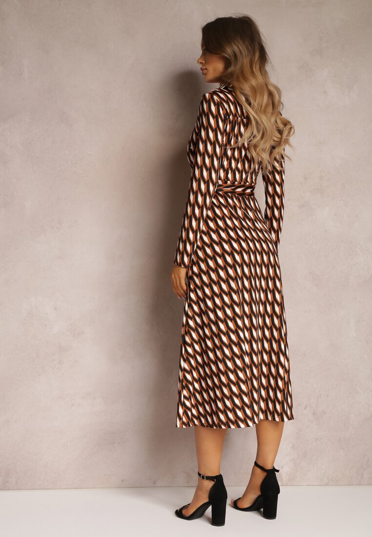 by swan Rochie tip cămașă Maro cu model geometric Fendwe