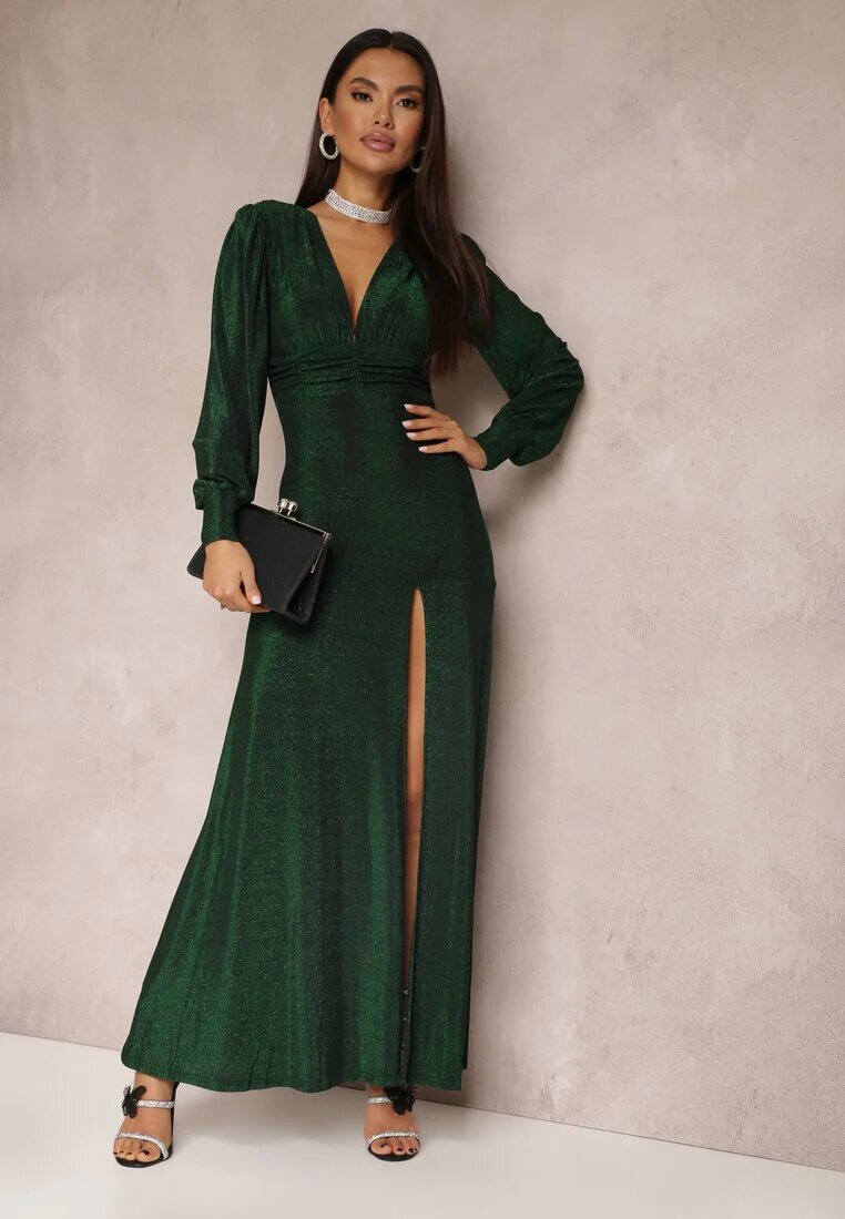 by swan Rochie Verde de seară cu Decolteu Adânc Phaly