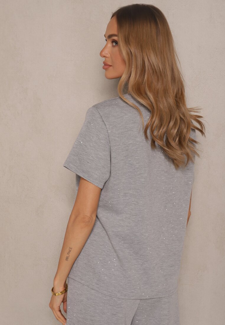 by swan Tricou Gri cu Vâscoză și Zirconii Erritia