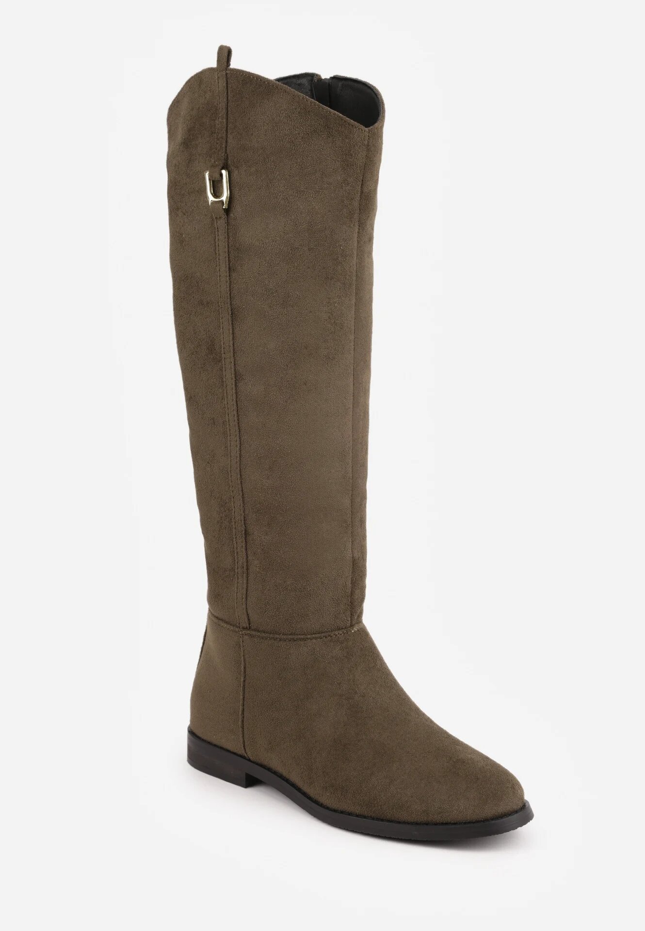 cesario conti Cizme tip ofițer decorate cu cataramă metalică pătrată Ponnila Verzi