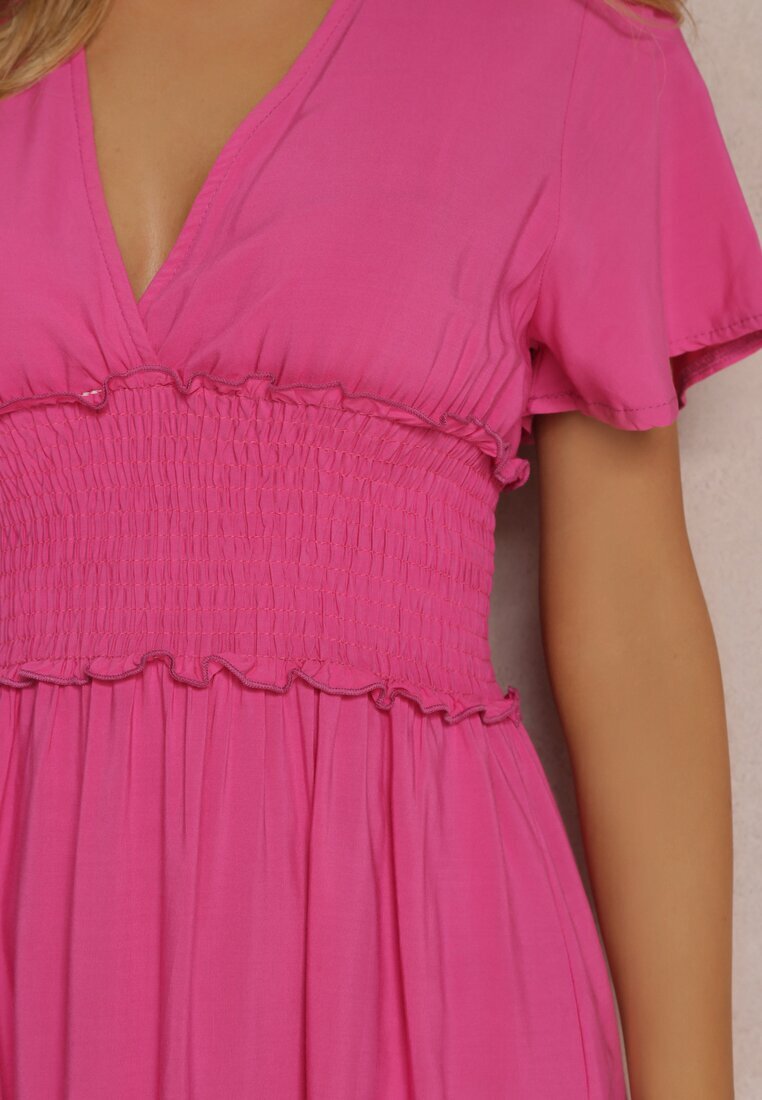 cflo Rochie Fuchsia din Viscoză Rukhsar