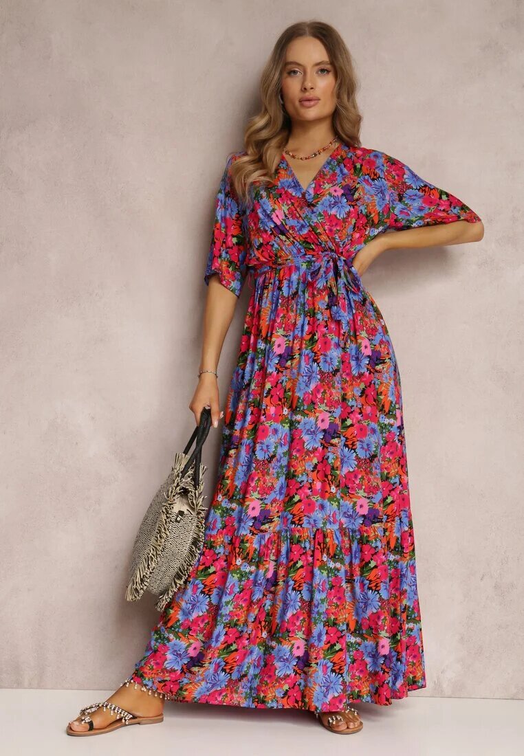 cflo Rochie Fuksia din Viscoză Lylian
