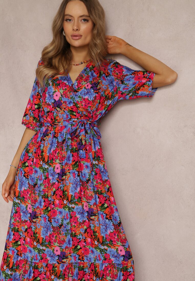 cflo Rochie Fuksia din Viscoză Lylian