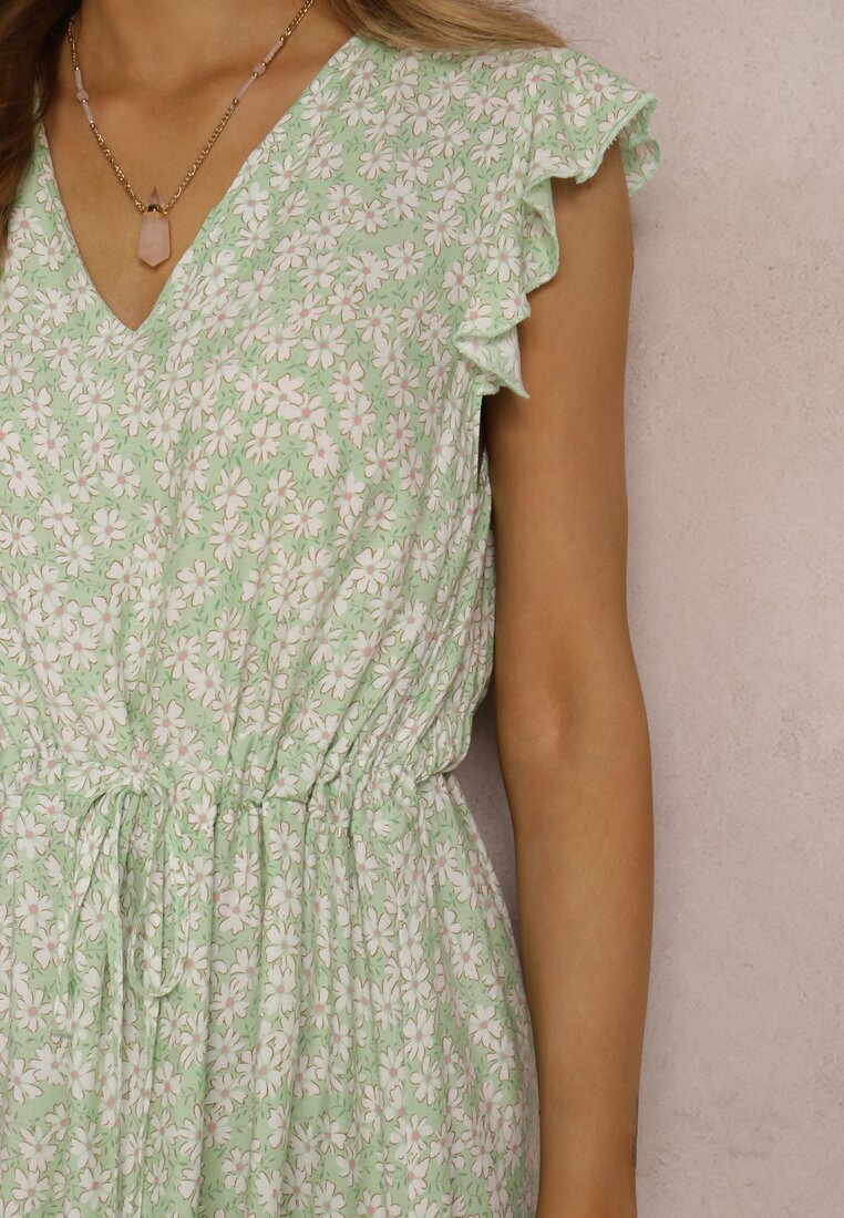 cflo Rochie Verde Deschis din Viscoză Yvess