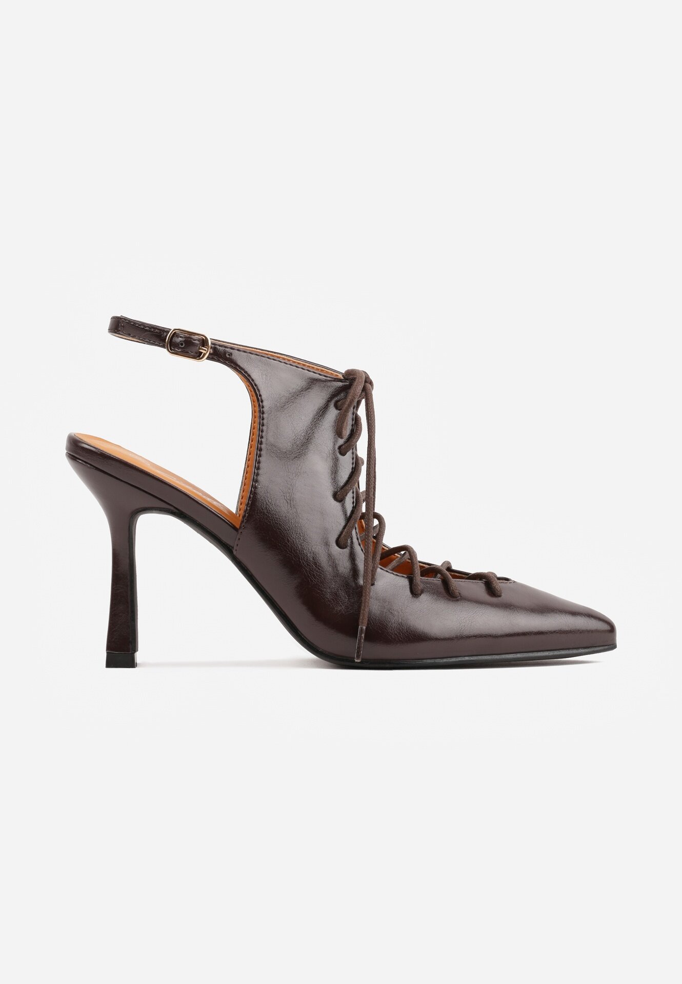 ciaodeo Pantofi cu toc slingback cu tip cravată Angellta Maro