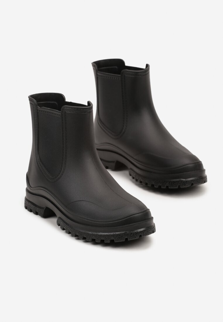  Cizme de cauciuc Slip-on Negre Scurte Urvia