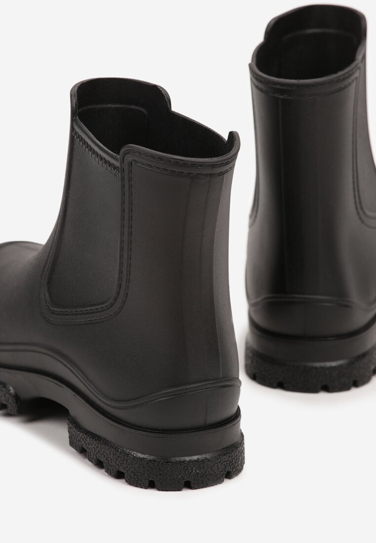  Cizme de cauciuc Slip-on Negre Scurte Urvia