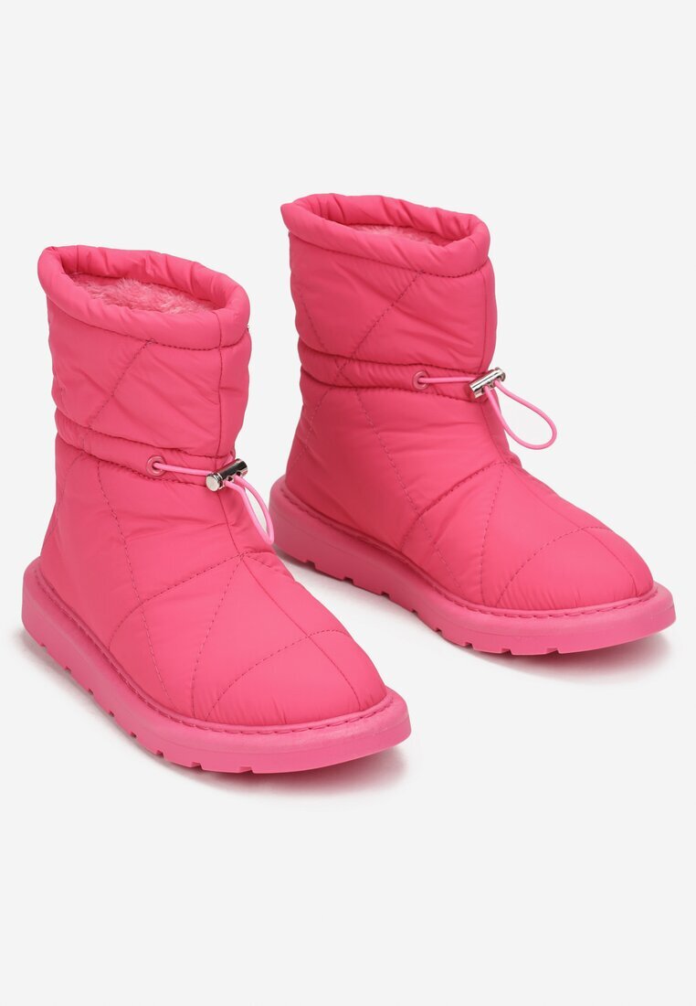  Cizme de zăpadă Fuchsia Matlasate cu șnur Eraris