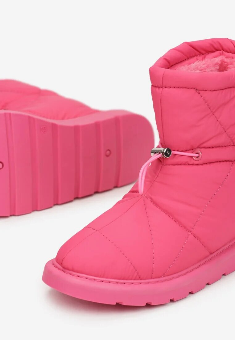  Cizme de zăpadă Fuchsia Matlasate cu șnur Eraris