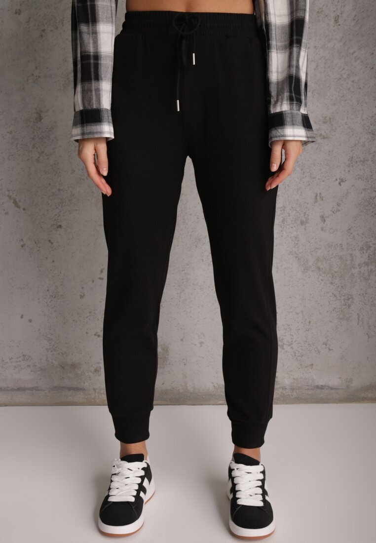  Compleu de Trening Negru din 2 piese cu Bluză și Pantaloni Seraphira