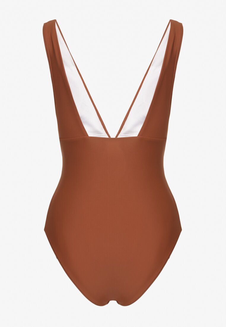  Costum de baie Maro Întreg Ornat cu aplicație floare 3D cu întăritură Seliris