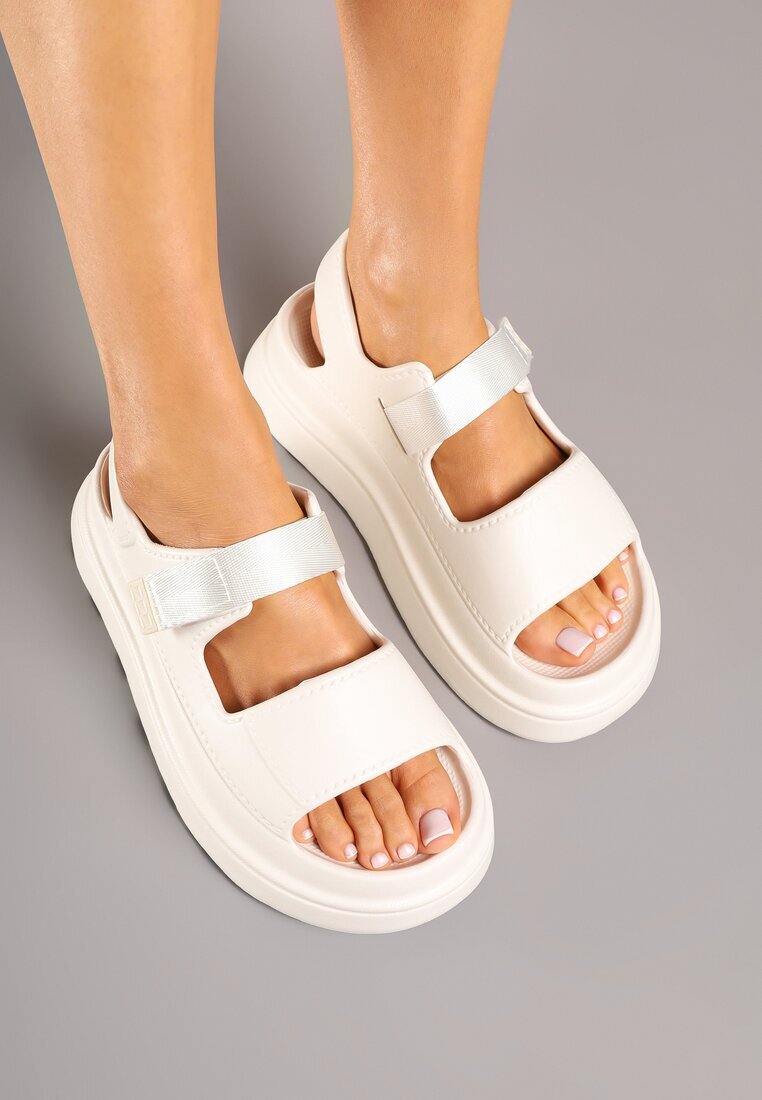 damerose Sandale Albi Chunky din Spumă cu Platformă cu Scai Oballia
